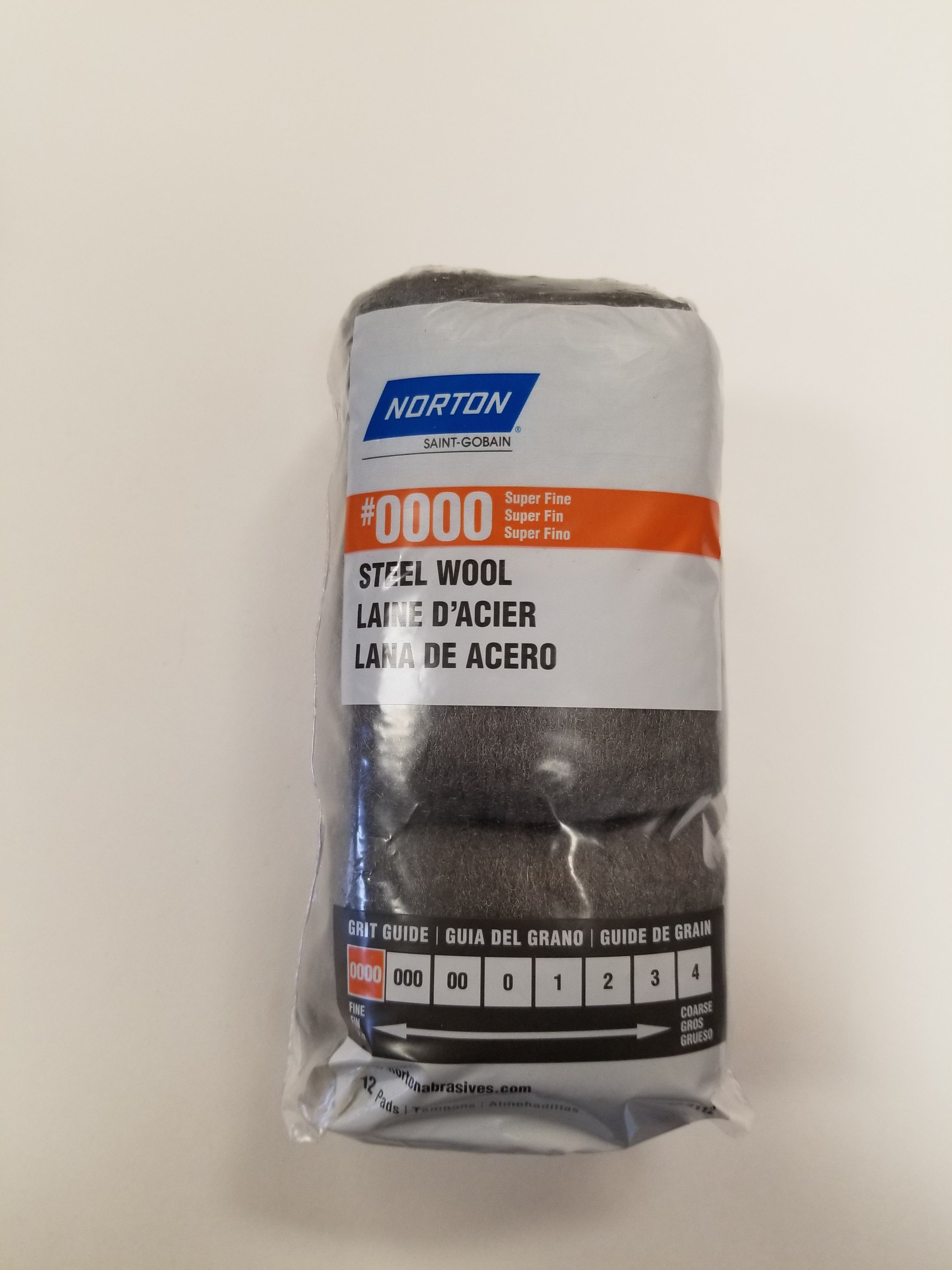 Norton Steel Wool #0000 Super Fine 12-Pack – Howards Paint